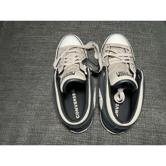 Unisex Converse Sneakers Size 9/11 Chuck Taylor Black/Papyrus Mid Top CTAS - Picture 6 of 10